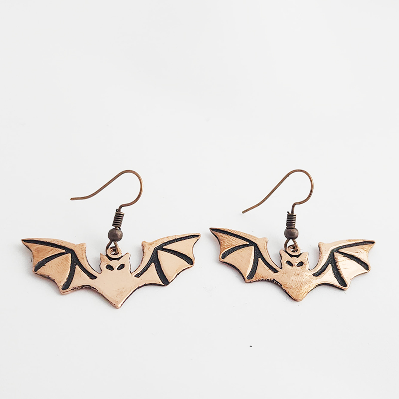 Etched Bat Earrings - Image 10