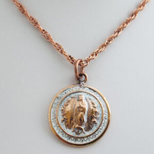 Virgin of Guadalupe Enamel Pure Healing Copper Pendants